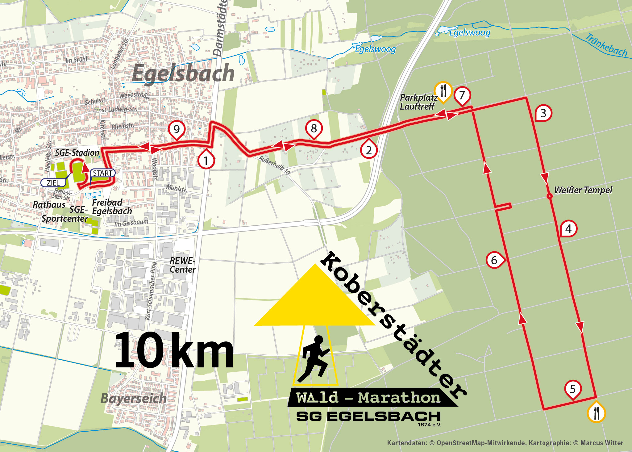 Strecke 10 km